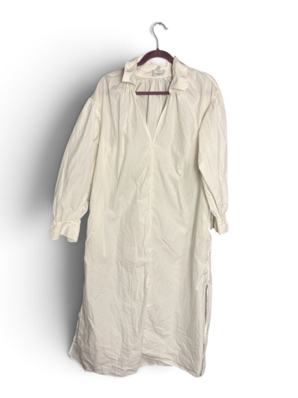 CO essentials Classic Cream Long Shirt Coat